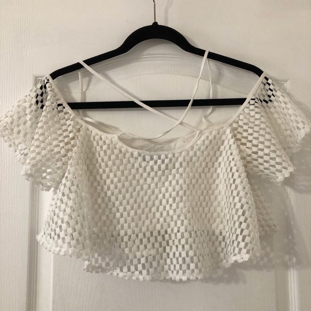 Missguided white crop top